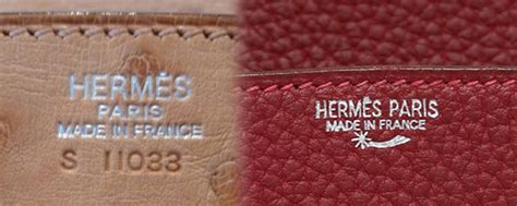 hermes birkin stamp code